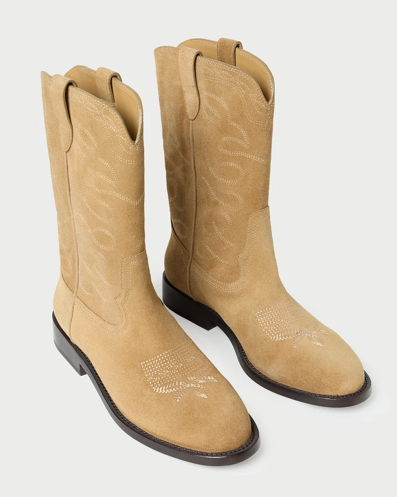 Jett Suede Calf Boot, Sand