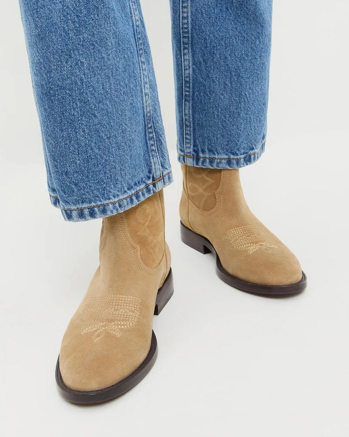 Jett Suede Calf Boot, Sand