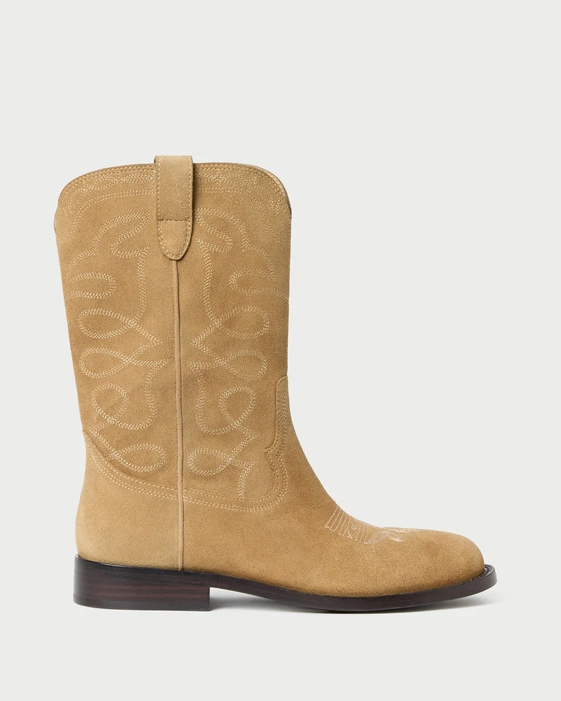 Jett Suede Calf Boot, Sand