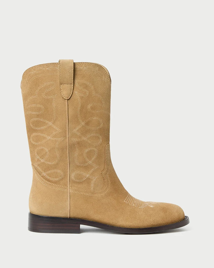 Jett Suede Calf Boot, Sand