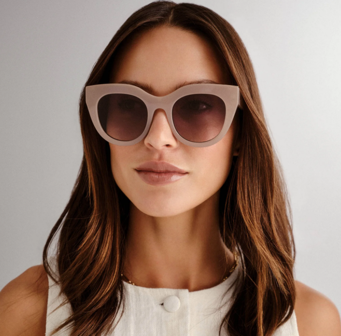Le Specs Sunglasses Air Heart, Oatmeal Soho-Boutique