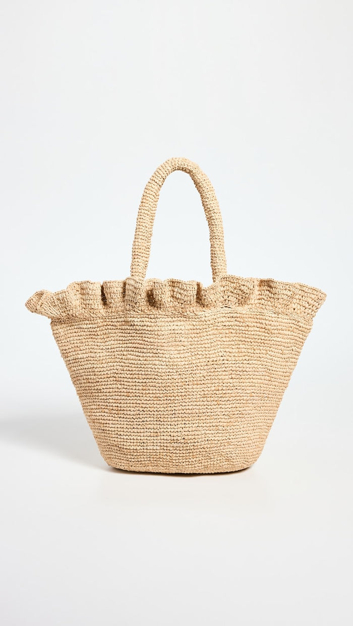 Loeffler Randall Bag Cyrus Raffia Tote, Natural Soho-Boutique