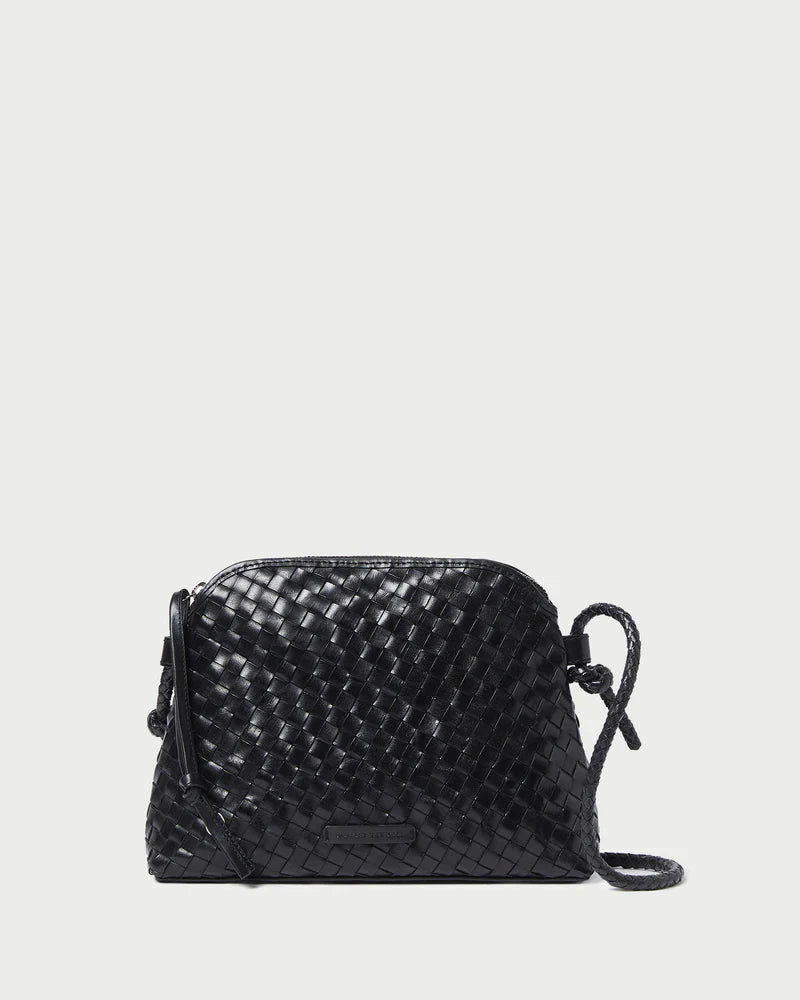 Loeffler Randall Bag Mallory Woven Crossbody, Black Soho-Boutique
