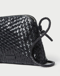 Loeffler Randall Bag Mallory Woven Crossbody, Black Soho-Boutique