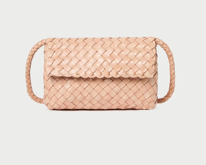 Loeffler Randall Bag Mini Woven Crossbody, Desert Sand Soho-Boutique