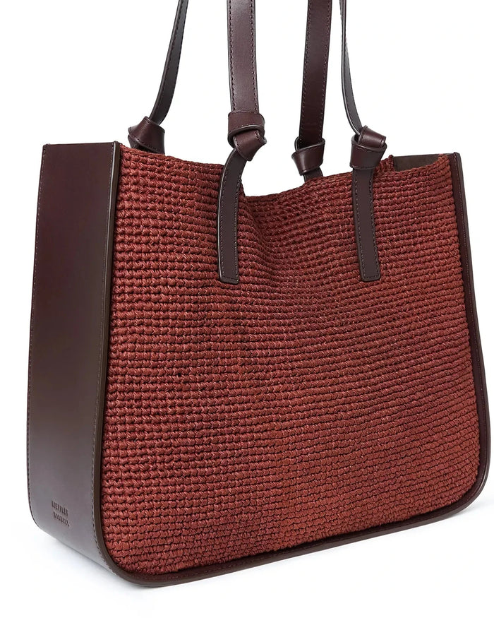 Loeffler Randall Bag Turned Out Tote, Espresso/Chestnut Soho-Boutique