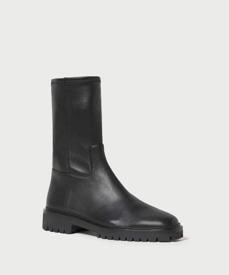 Loeffler Randall Boot Danny Lug Boot, Black Soho-Boutique