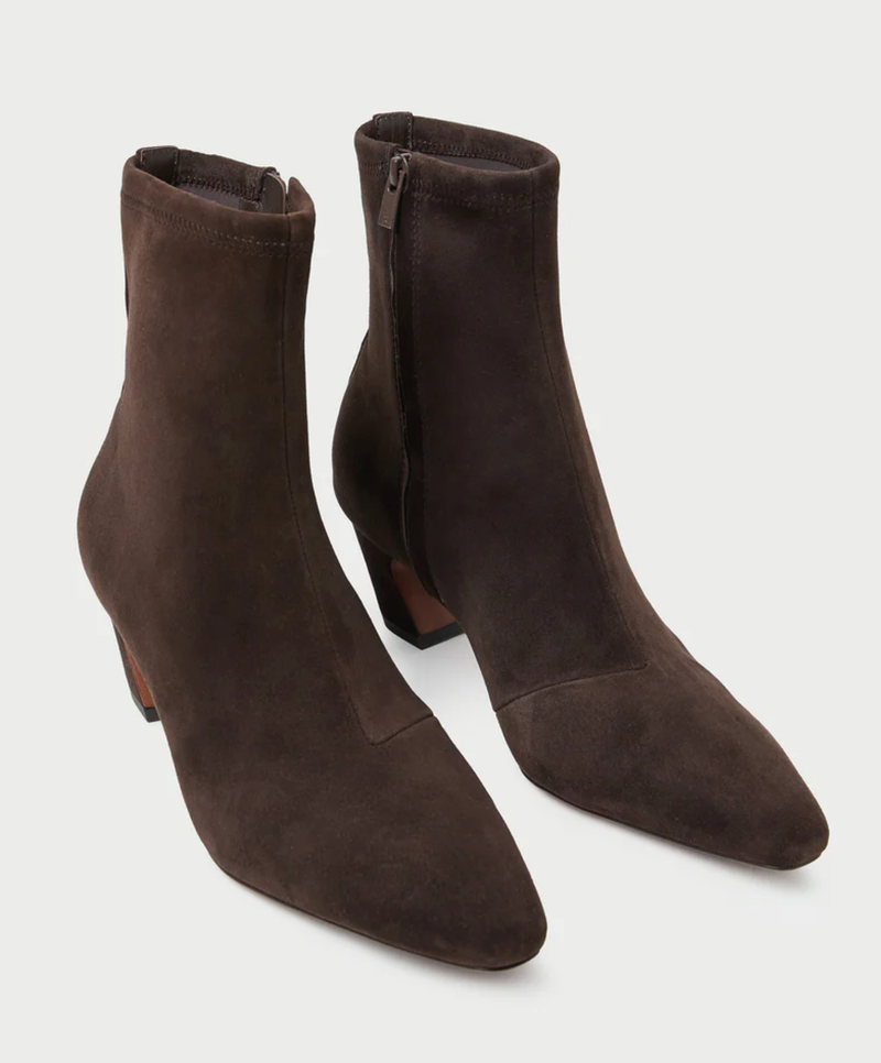 Loeffler Randall Boot Doria Ankle Boot, Brown Suede Soho-Boutique
