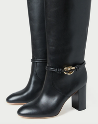 Loeffler Randall Boot Goldy Tall Boot, Black Gold Soho-Boutique