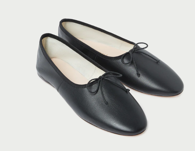 Loeffler Randall Landon Ballet Flat, Black Leather Soho-Boutique