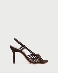 Loeffler Randall Shoe Mareka Strappy Heel W/ Hardware, Brown Suede Soho-Boutique