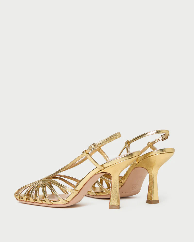 Loeffler Randall Shoes Alexandra Slingback Sandal, Gold Soho-Boutique