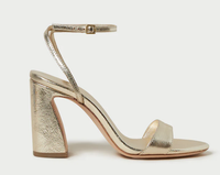 Loeffler Randall Shoes Malia Curved- Heel, Gold Soho-Boutique