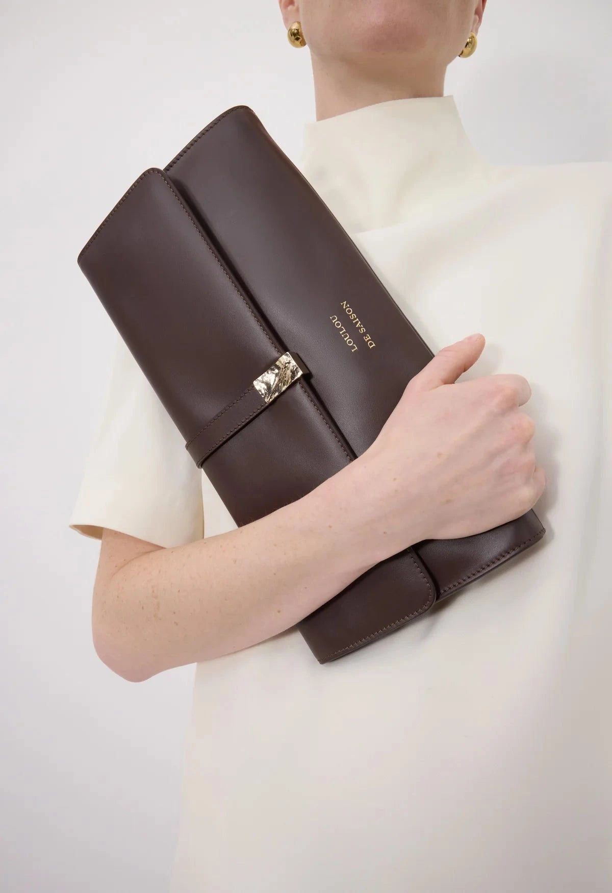 Loulou De Saison Bag Elmer Clutch, Brown Soho-Boutique