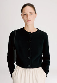 Loulou De Saison Cardigan Heike Cashmere Cardigan, Black Soho-Boutique