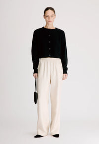 Loulou De Saison Cardigan Heike Cashmere Cardigan, Black Soho-Boutique
