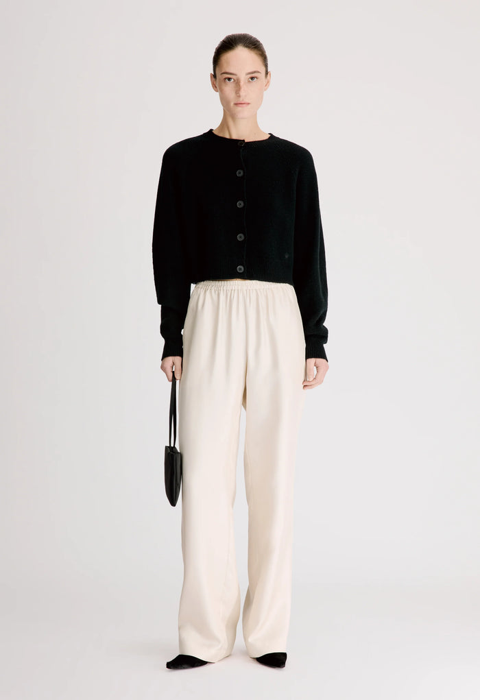 Loulou De Saison Cardigan Heike Cashmere Cardigan, Black Soho-Boutique