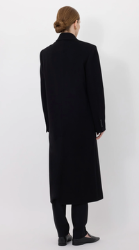 Loulou De Saison Coat Rosco Double Breasted Coat, Black Soho-Boutique