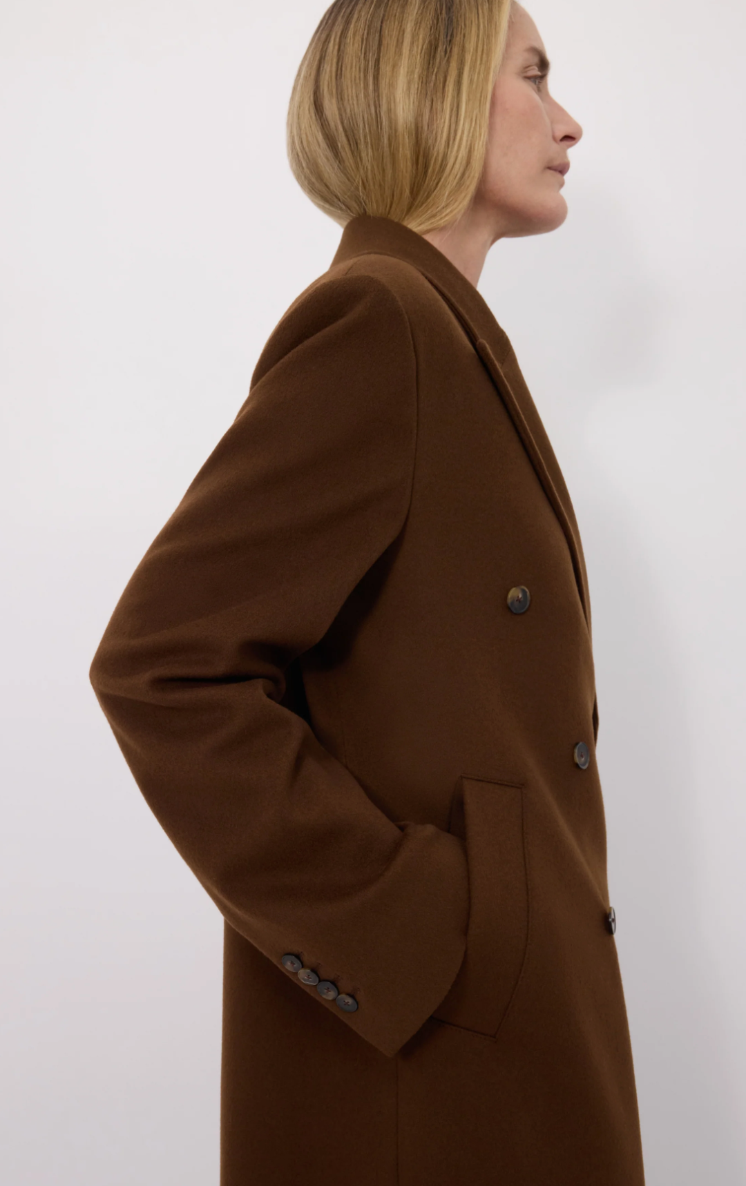 Loulou De Saison Coat Rosco Double Breasted Coat, Brown Soho-Boutique