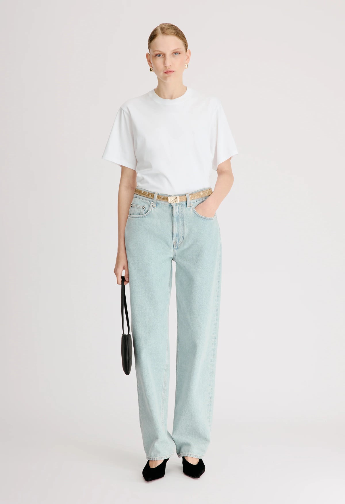 Loulou De Saison Denim Samur Boyfriend Jeans, New Washed Blue Soho-Boutique