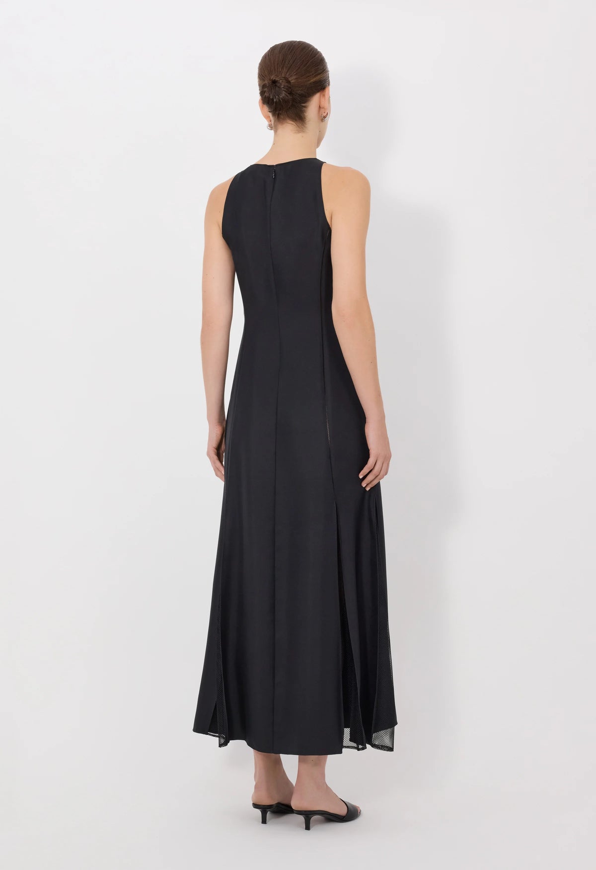 Loulou De Saison Dress Iraka Silk Twill Dress, Black Soho-Boutique