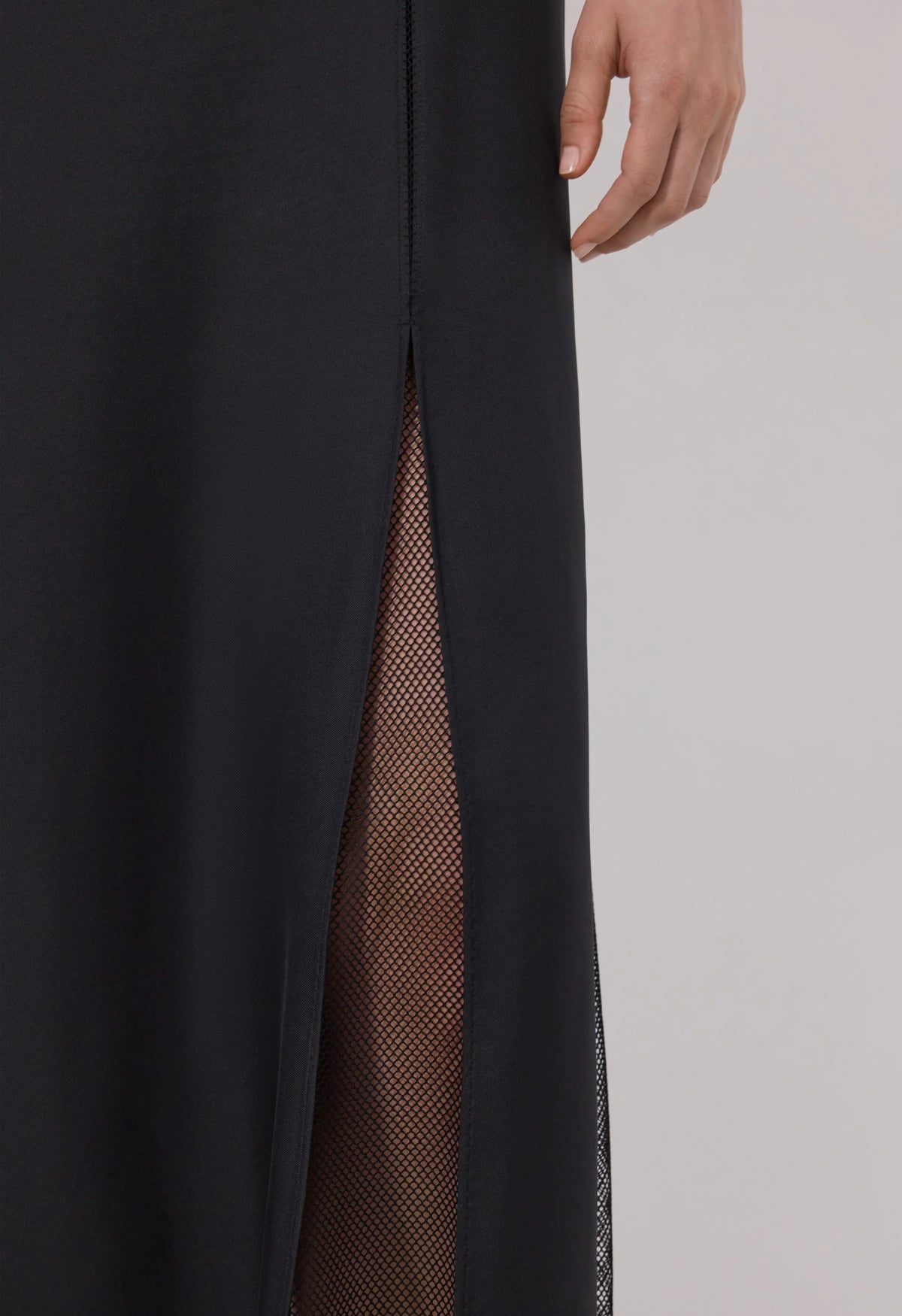 Loulou De Saison Dress Iraka Silk Twill Dress, Black Soho-Boutique