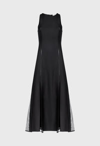 Loulou De Saison Dress Iraka Silk Twill Dress, Black Soho-Boutique