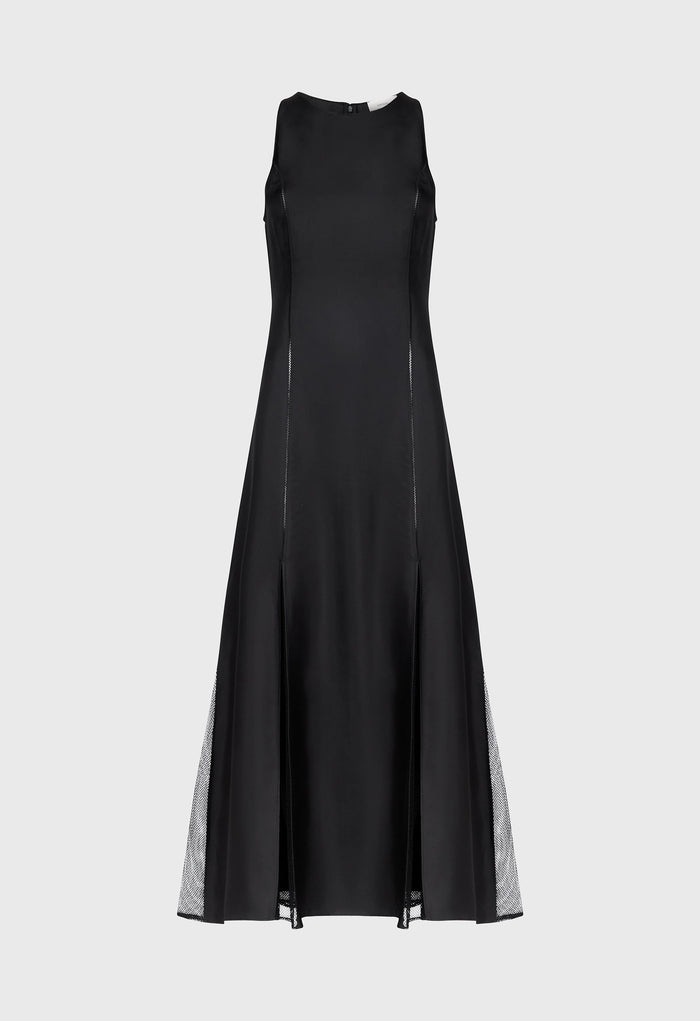 Loulou De Saison Dress Iraka Silk Twill Dress, Black Soho-Boutique