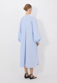 Loulou De Saison Dress Vitti Cotton Poplin Dress, Storm Soho-Boutique