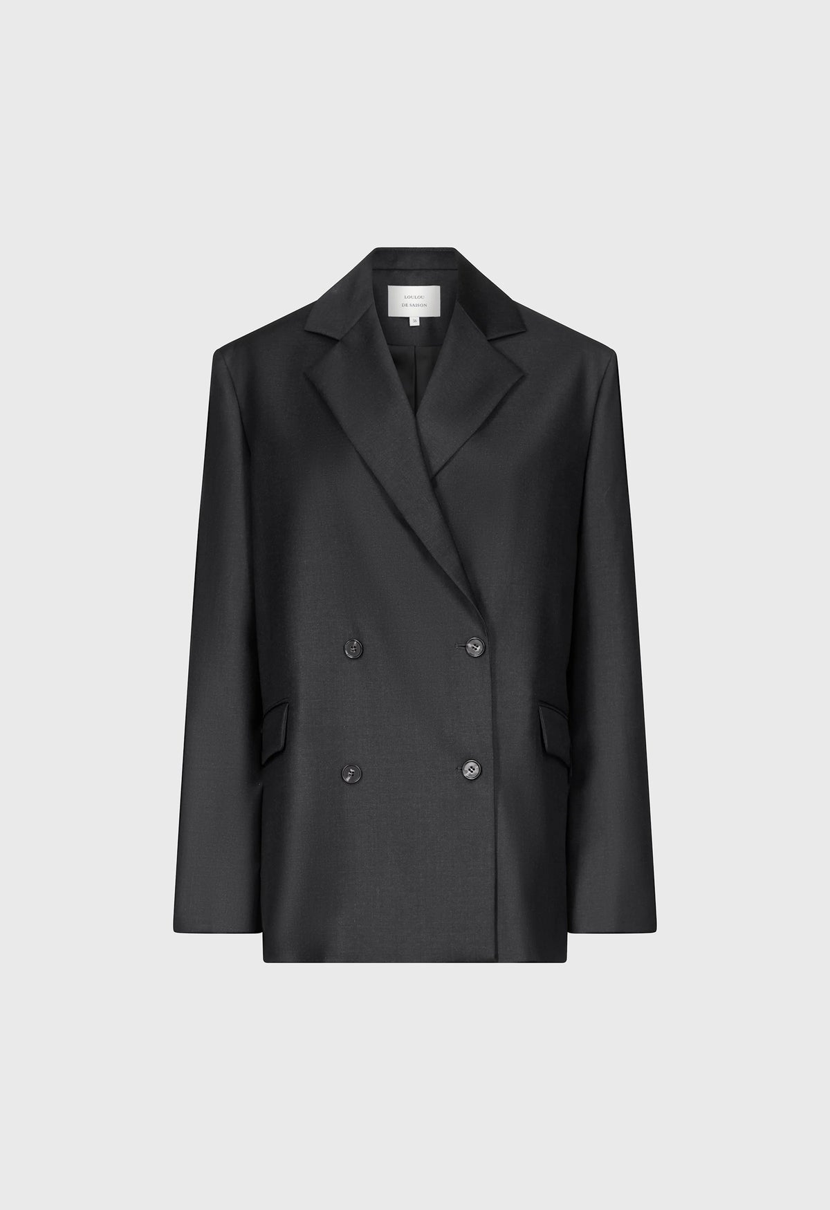 Loulou De Saison Jacket Donau Jacket, Black Melange Soho-Boutique