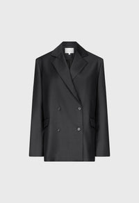 Loulou De Saison Jacket Donau Jacket, Black Melange Soho-Boutique