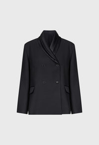 Loulou De Saison Jacket Jiha Shawl Collar Jacket, Black Soho-Boutique