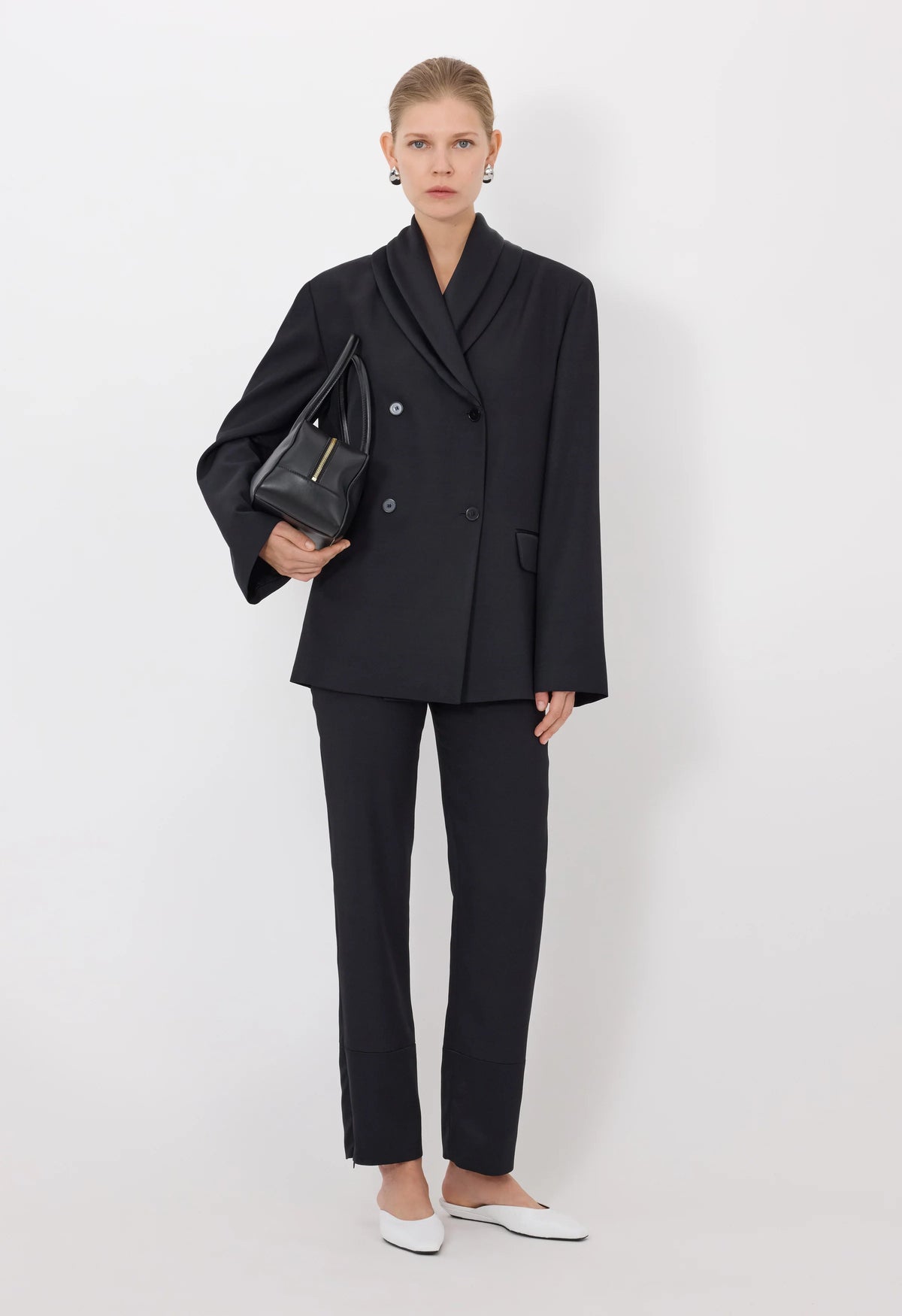 Loulou De Saison Jacket Jiha Shawl Collar Jacket, Black Soho-Boutique