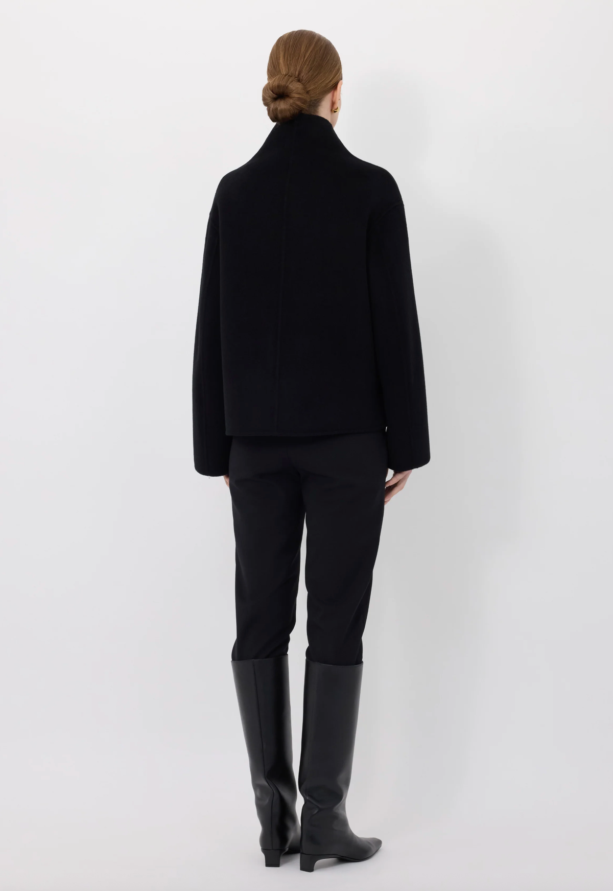Loulou De Saison Jacket Meyer Double Breasted Coat, Black Soho-Boutique