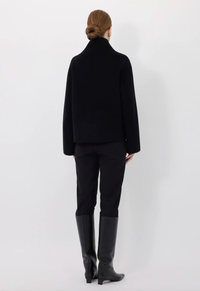 Loulou De Saison Jacket Meyer Double Breasted Coat, Black Soho-Boutique