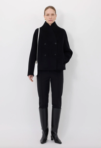 Loulou De Saison Jacket Meyer Double Breasted Coat, Black Soho-Boutique