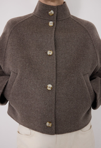 Loulou De Saison Jacket Nyma Jacket, Grey Melange Soho-Boutique