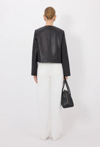 Loulou De Saison Jacket Raho Leather Jacket, Black Soho-Boutique