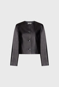 Loulou De Saison Jacket Raho Leather Jacket, Black Soho-Boutique