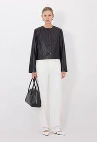 Loulou De Saison Jacket Raho Leather Jacket, Black Soho-Boutique