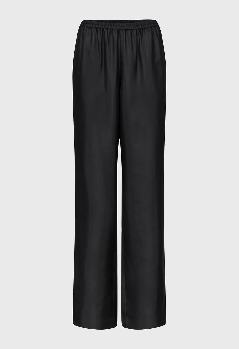 Loulou De Saison Pants Alera Silk Twill Trousers, Black Soho-Boutique