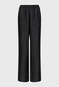 Loulou De Saison Pants Alera Silk Twill Trousers, Black Soho-Boutique