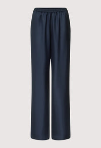 Loulou De Saison Pants Alera Silk Twill Trousers, Navy Soho-Boutique