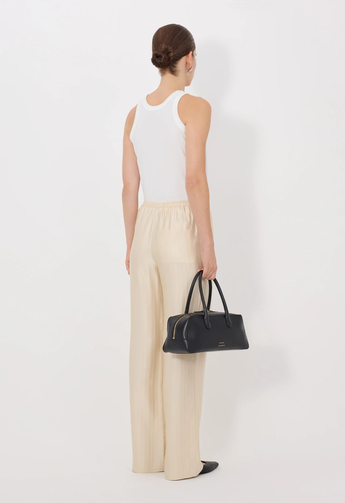 Loulou De Saison Pants Kadala Silk Blend Trousers, Ecru Soho-Boutique