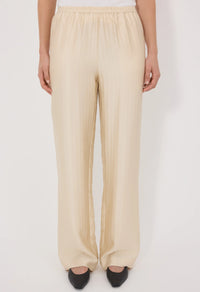 Loulou De Saison Pants Kadala Silk Blend Trousers, Ecru Soho-Boutique