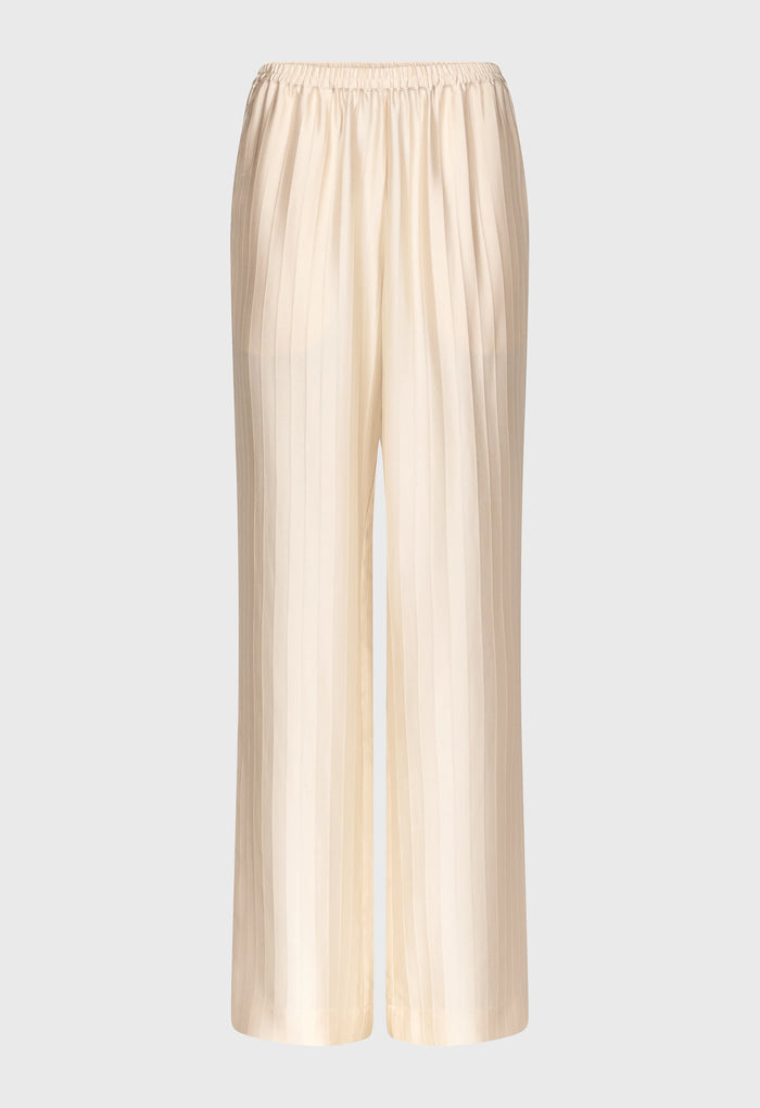 Loulou De Saison Pants Kadala Silk Blend Trousers, Ecru Soho-Boutique