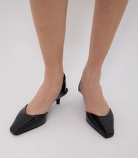 Loulou De Saison Shoes Hyde Slingback Heels, Black Soho-Boutique