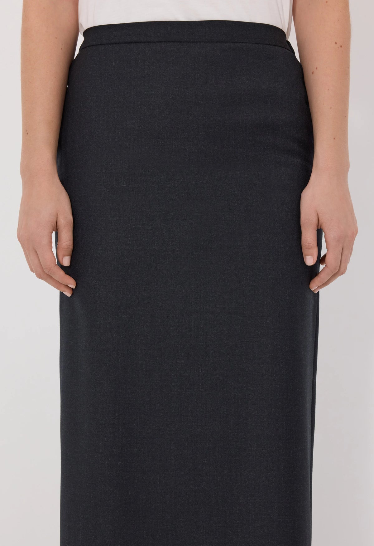 Loulou De Saison Skirt Cara Maxi Skirt, Black Melange Soho-Boutique