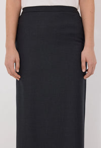 Loulou De Saison Skirt Cara Maxi Skirt, Black Melange Soho-Boutique