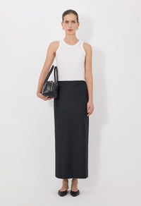 Loulou De Saison Skirt Cara Maxi Skirt, Black Melange Soho-Boutique